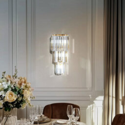 Vrygle 19X50Cm Crystal Wall Lamp Bedroom Wall Sconce Brass Wall Light Lobby Bar Modern Lighting - thumbnail 8