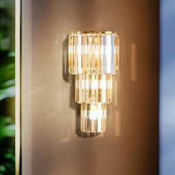 Vrygle 19X50Cm Crystal Wall Lamp Bedroom Wall Sconce Brass Wall Light Lobby Bar Modern Lighting - thumbnail 1