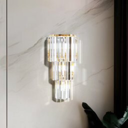 Vrygle 19X50Cm Crystal Wall Lamp Bedroom Wall Sconce Brass Wall Light Lobby Bar Modern Lighting - thumbnail 7