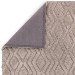 Dark Beige Modern Shaggy Easy To Clean Geometric Dining Room Bedroom And Living Room Rug-160Cm X 230Cm - thumbnail 5