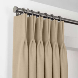 Imperial Rooms Blackout Curtain-Thermal Ready Made Pencil Pleat Curtain (2 Panel) For Bed Room Curtain Cream, (W)1.68Mx(L)1.83M - thumbnail 4
