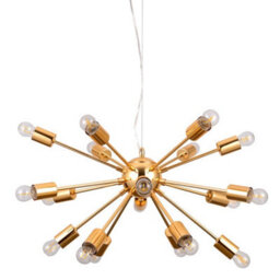 Luminosa Lighting Luminosa Modern Hanging Pendant Golden 18 Light , E27 - thumbnail 1