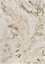 Picasso Modern Living Room Rug - Abstract Area Rugs Beige - Runner 60X220 Cm - thumbnail 3