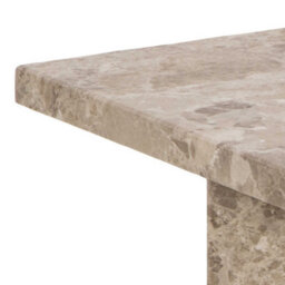 Wyld Haus Singapore Latte Brown Turkish Marble Square Coffee Table 90Cm - thumbnail 4