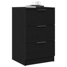 Walplus Bedside Cabinet Black Oak 40 X 65 X 65 Cm Engineered Wood - thumbnail 3