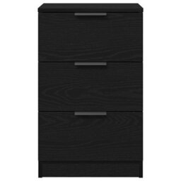 Walplus Bedside Cabinet Black Oak 40 X 65 X 65 Cm Engineered Wood - thumbnail 7