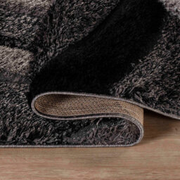 Modern Soft Swirl Shimmer Shaggy Area Rugs Grey 120X170 Cm - thumbnail 5