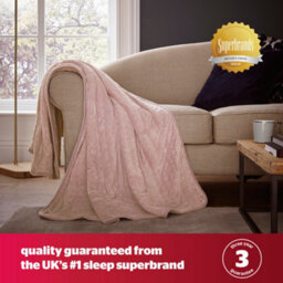 Silentnight Luxury Heated Throw Blush - thumbnail 7