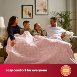 Silentnight Luxury Heated Throw Blush - thumbnail 4
