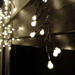 Samuel Alexander 4.8M X 0.5M 425 Led Frosted Cluster Curtain Christmas Lights In Warm White - thumbnail 4