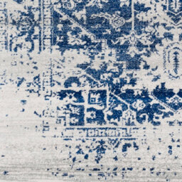 Livabliss Harput-Vintage Grey Blue Orange White Traditional Boho Living Dining Bedroom Rug 80 X 220 Cm Easy Care, Non Shedding - thumbnail 7