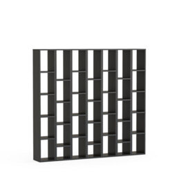 Decorotika  Lyon Wall System Modern Built In Or Out  Bookcase High Gloss White - thumbnail 4