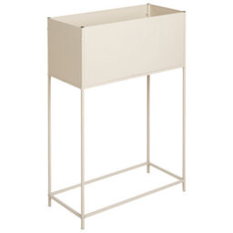 Beliani Elevated Plant Pot Tapien Metal 70 Cm Beige - thumbnail 5