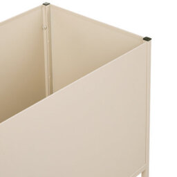 Beliani Elevated Plant Pot Tapien Metal 70 Cm Beige - thumbnail 6
