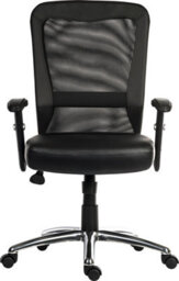 Teknik Breeze Mesh Executive Chair With Bonded Leather Seat - thumbnail 2