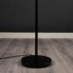 Valuelights Forseti Modern Matt Black Uplighter Floor Lamp With Bowl Shaped Shade - thumbnail 5