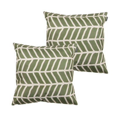 icon Mark Making Scatter Cushion Khaki 43X43Cm Set Of 2 - image 1