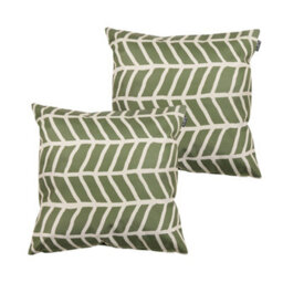 icon Mark Making Scatter Cushion Khaki 43X43Cm Set Of 2 - thumbnail 1