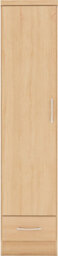 Seconique Nevada 1 Door 1 Drawer Wardrobe Sonoma Oak Finish - thumbnail 3