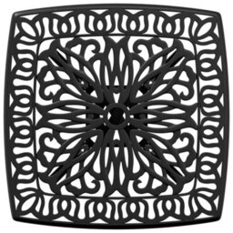 Berkfield Garden Table Black 53X53X53 Cm Cast Aluminium - thumbnail 8