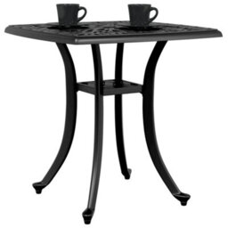 Berkfield Garden Table Black 53X53X53 Cm Cast Aluminium - thumbnail 4