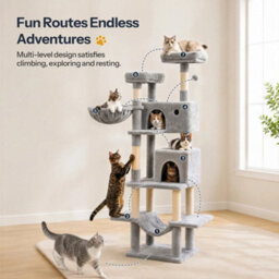 Cat Tree Tower Condo With Cat Scratching Post Cat Tower For Indoor Cats - thumbnail 4