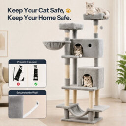 Cat Tree Tower Condo With Cat Scratching Post Cat Tower For Indoor Cats - thumbnail 3
