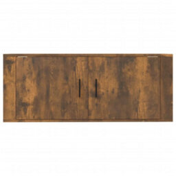 Berkfield Classic Wall Mounted Tv Cabinet Smoked Oak 100X34.5X40 Cm - thumbnail 6