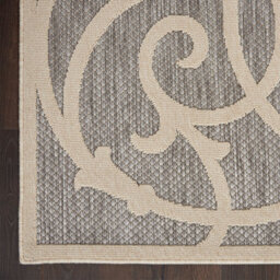 Grey Outdoor Rug, Optical/ (3D) Abstract Stain-Resistant Rug For Patio Decks, Modern Outdoor Area Rug-122Cm X 183Cm - thumbnail 8