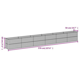 Walplus Garden Raised Bed 578X50X69 Cm Corten Steel - thumbnail 7