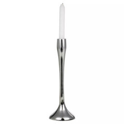 Urbn-Living Urbnliving 31Cm Tall 2 Pcs Silver Metal Candle Holder Decorative Candlesticks Set - thumbnail 3