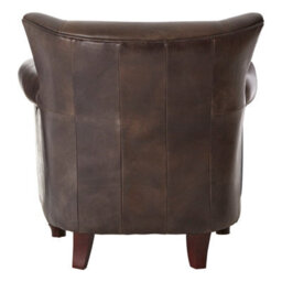Orsina Cozy Dark Grey Scroll Armchair,heritage Design Chair With Copper Studded Detail,walnut Wooden Lounge Seat - thumbnail 4