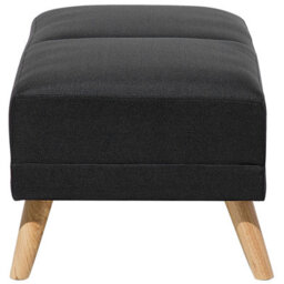 Beliani Traditional Ottoman Florli Fabric Black - thumbnail 5