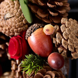 Dibor Traditional Woodland Treasures Front Door Autumn Wreath Winter Spring Wreath 26Cm - thumbnail 5