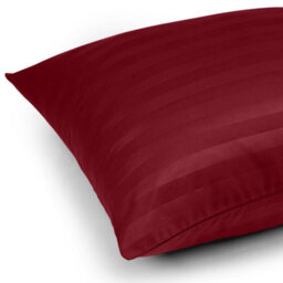 Ameha Stripe Pillowcase Pair Microfiber-Soft Burgundy Striped Pillowcases, Envelope Closure, Machine Washable Bedding Pillow Cover - thumbnail 9