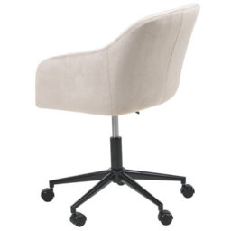 Beliani Desk Chair Venice Velvet Taupe - thumbnail 6