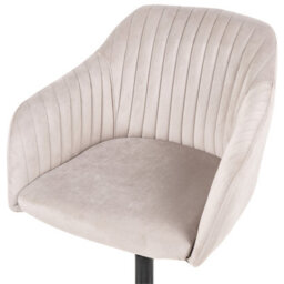 Beliani Desk Chair Venice Velvet Taupe - thumbnail 7