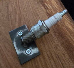TT's Timber Supplies & Creations Handcrafted Solid Oak Motorcycle Themed Coat Hanger With Spanner & Spark Plug Hooks - thumbnail 5