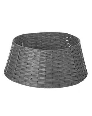 Werchristmas 65 Cm Grey Rattan Christmas Tree Collar - image 1