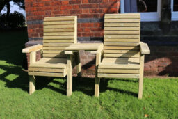 Churnet Valley Garden Furniture Ltd Churnet Valley Ergo Love Seats Square Tray - thumbnail 5