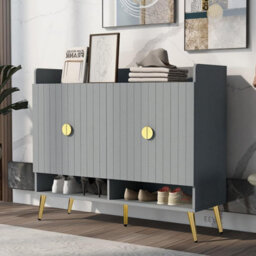 Hygrad Built to Survive Modern Shoe Storage Cabinet Hallway Display Storage Cabinet - thumbnail 1