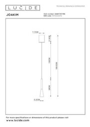 Lucide Joakim Led Ceiling Pendant Light Coffee - thumbnail 6