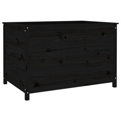 Berkfield Rustic Garden Raised Bed Black 119.5X82.5X78 Cm Solid Wood Pine - image 1