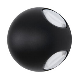 Luminosa Lighting Luminosa Slice Outdoor Modern Wall Lamp Matt Black Ip54 Clear Glass Shade Led 3000K - thumbnail 2