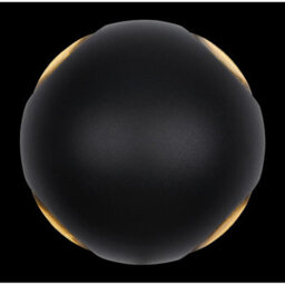Luminosa Lighting Luminosa Slice Outdoor Modern Wall Lamp Matt Black Ip54 Clear Glass Shade Led 3000K - thumbnail 4