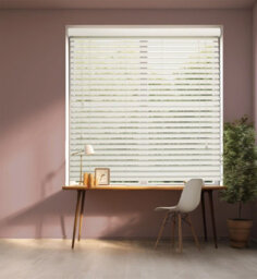Lister Cartwright 50mm Fauxwood Venetian Blinds Windows Easy Fit Child Safety Included(White, 60 Cm Width X 160 Cm Drop) - thumbnail 5