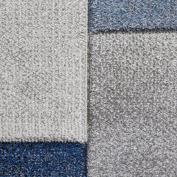 Grey/blue Rug, Easy To Clean Rug, Geometric Modern Rug, Stylish Rug For Bedroom, Livingroom & Diningroom-200Cm X 290Cm - thumbnail 2