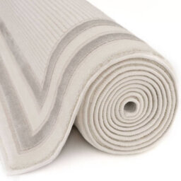 The Rugs Carmel Cream/grey Bordered Area Rug And Runner Non Shedding, Stain Resistant, Soft - thumbnail 5