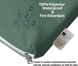 istyle mode 2 Seater Garden Bench Cushion Seatpad Indoor & Outdoor Use - Bottle Green - thumbnail 6