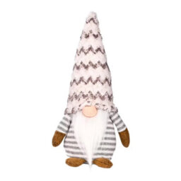 Woodside Home Living Christmas Decoration - Grey Gonk Gent - thumbnail 2